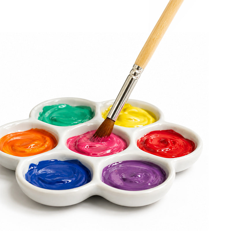 Ceramic Daisy Watercolor Palette