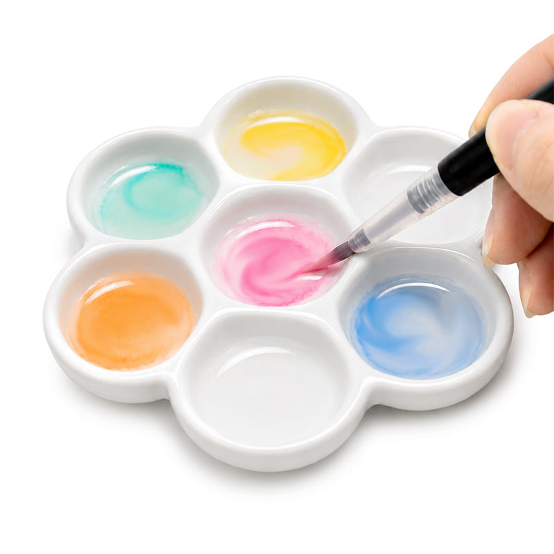 Ceramic Daisy Watercolor Palette