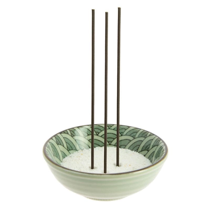 Ceramic Incense Holder - Wave Seigaiha