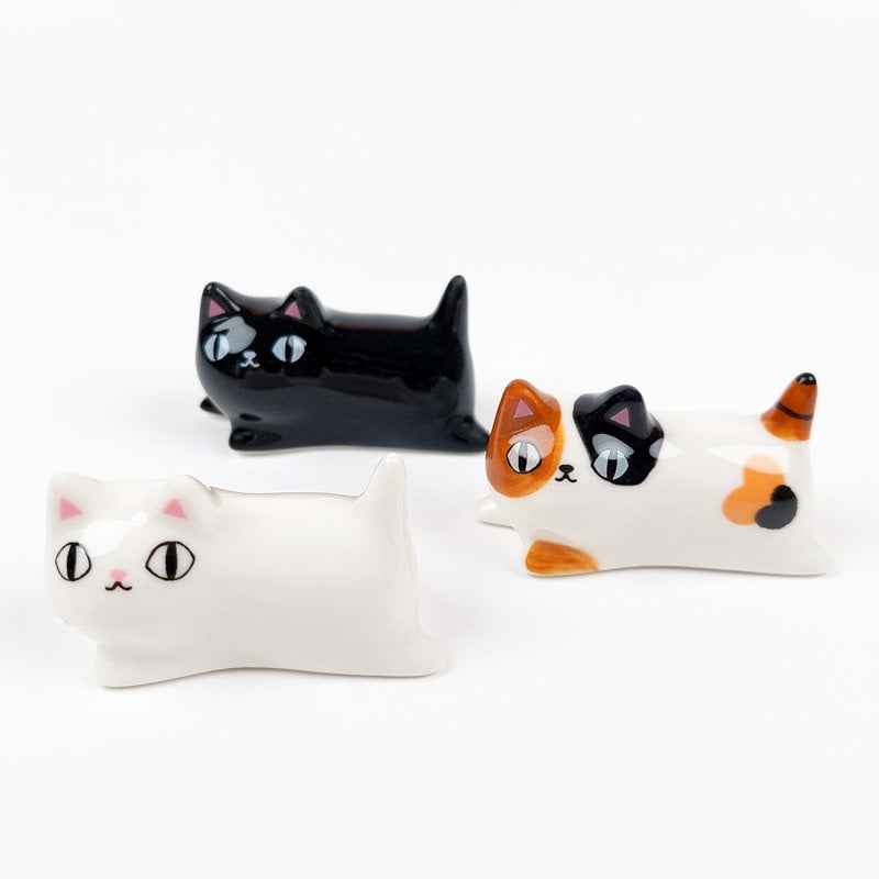 Chopstick Rests Set - Three Cats