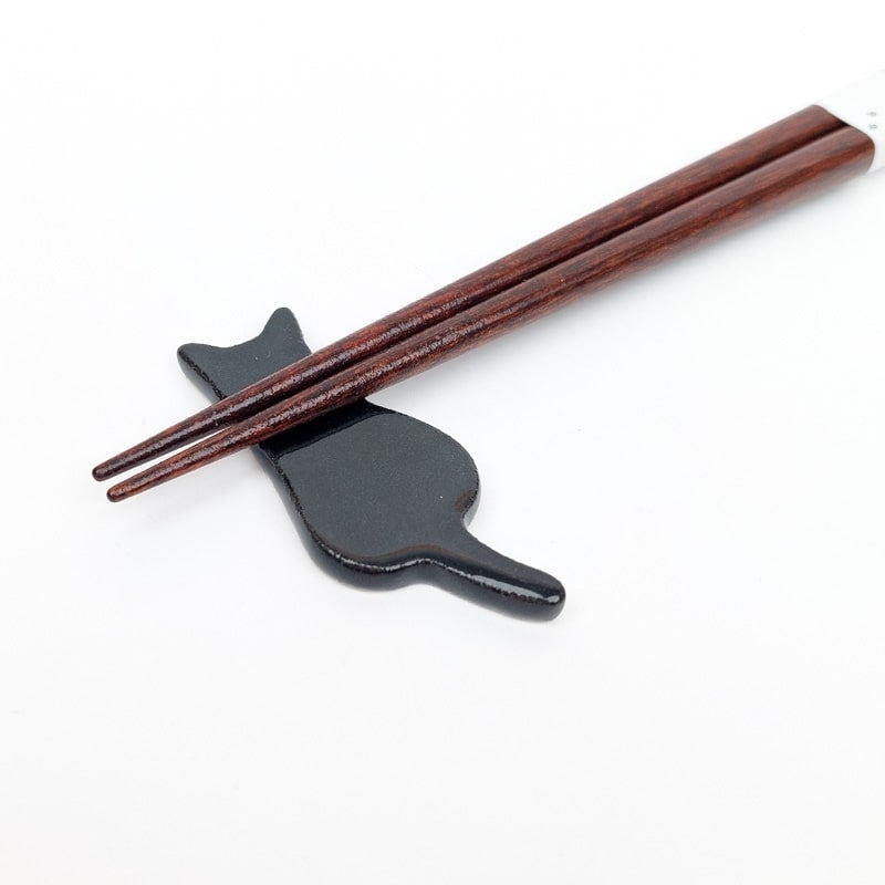 Black Cat Japanese Chopsticks Set