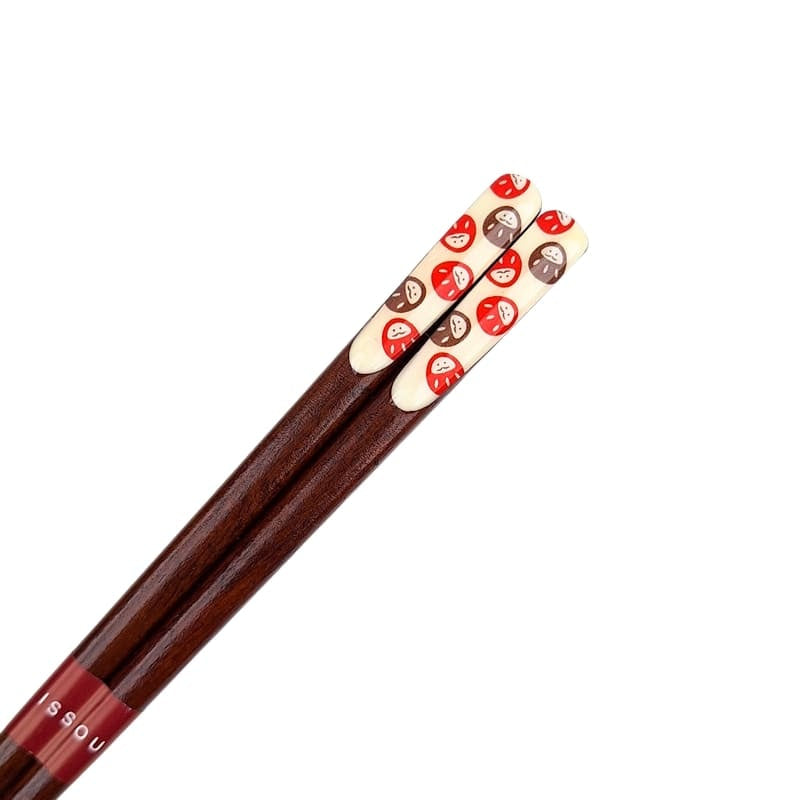 Coffret Baguettes Japonaises Motif Daruma