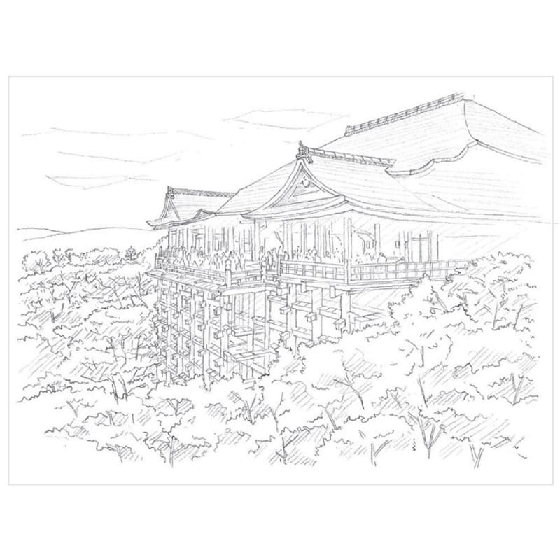 Coloring for Adults: The Four Seasons of Kyoto