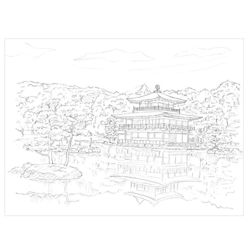Coloring for Adults: The Four Seasons of Kyoto