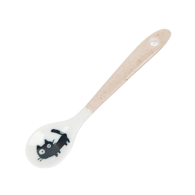 Japanese Coffee Spoon Cat Beige