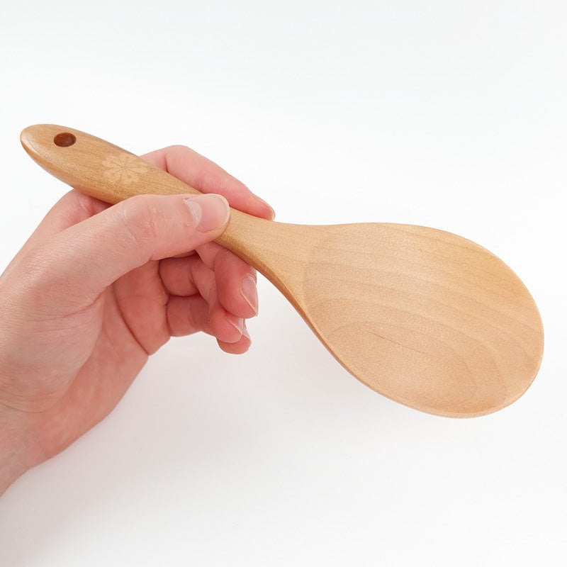 Clear Wood Rice Spoon