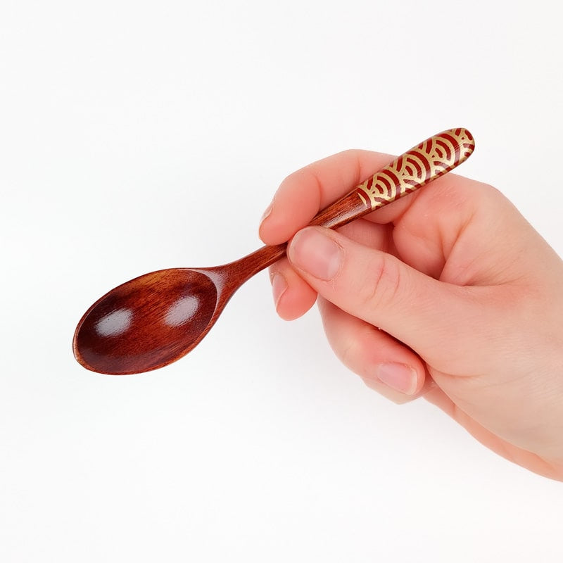 Japanese Wooden Tea Spoon - Red