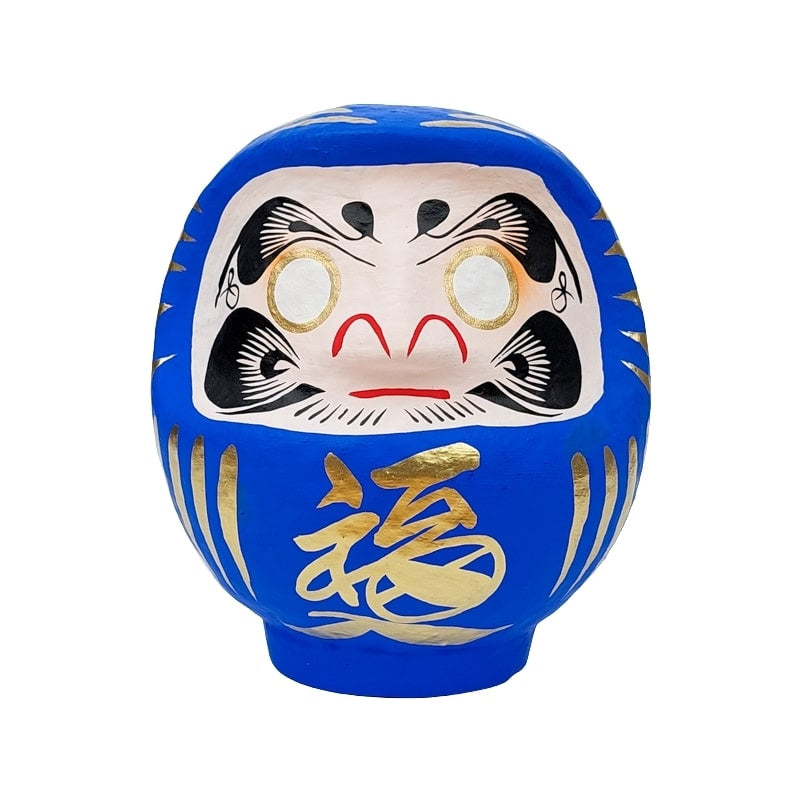 Japanese Blue Daruma - 12 cm