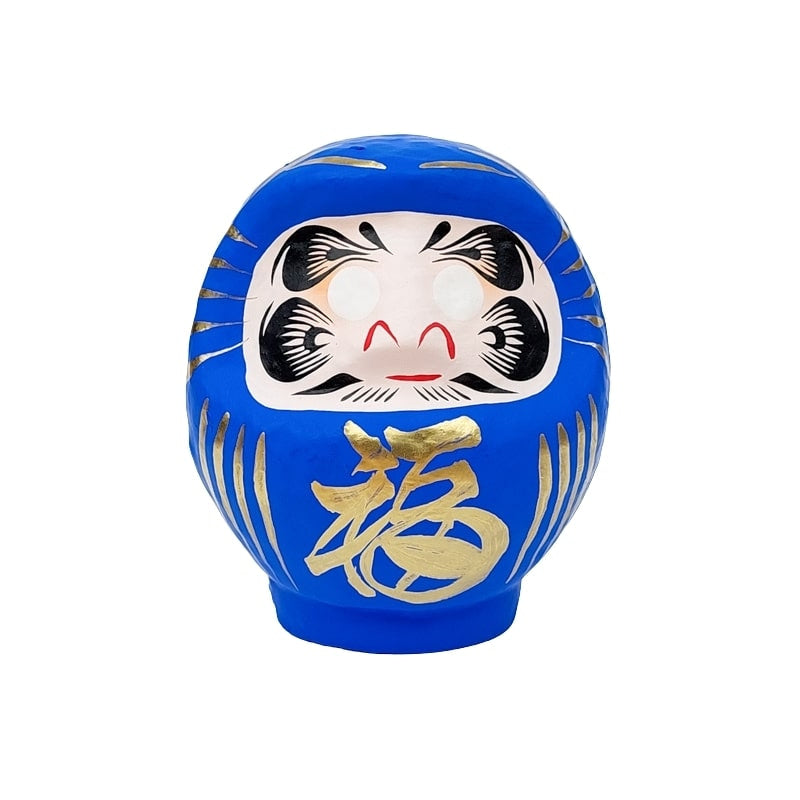 Japanese Blue Daruma - 9 cm