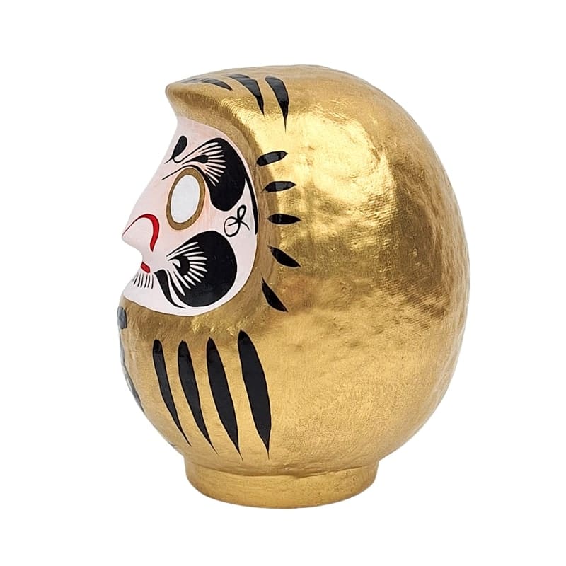 Daruma Japonais Doré - 9 à 15 cm