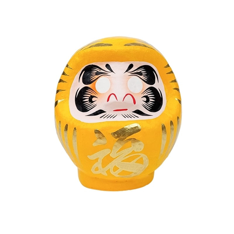 Japanese Yellow Daruma - 9 cm