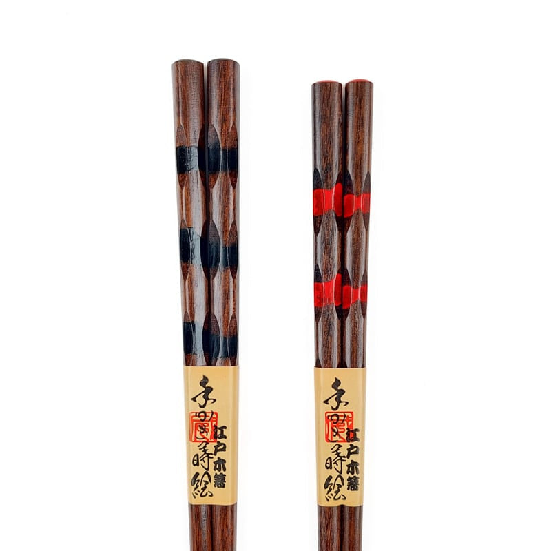 Duo Japanese Wooden Chopsticks