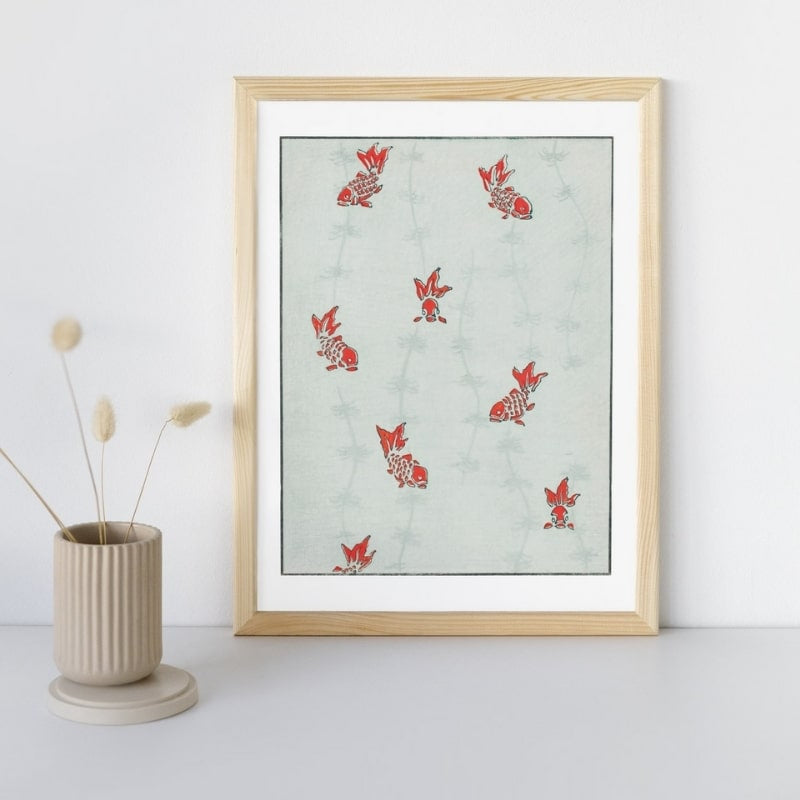 Watanabe Seitei Japanese Print - Fish - A3