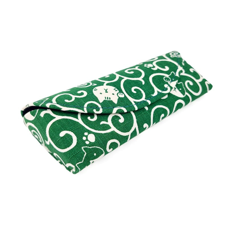 Karakusa Cat Glasses Case