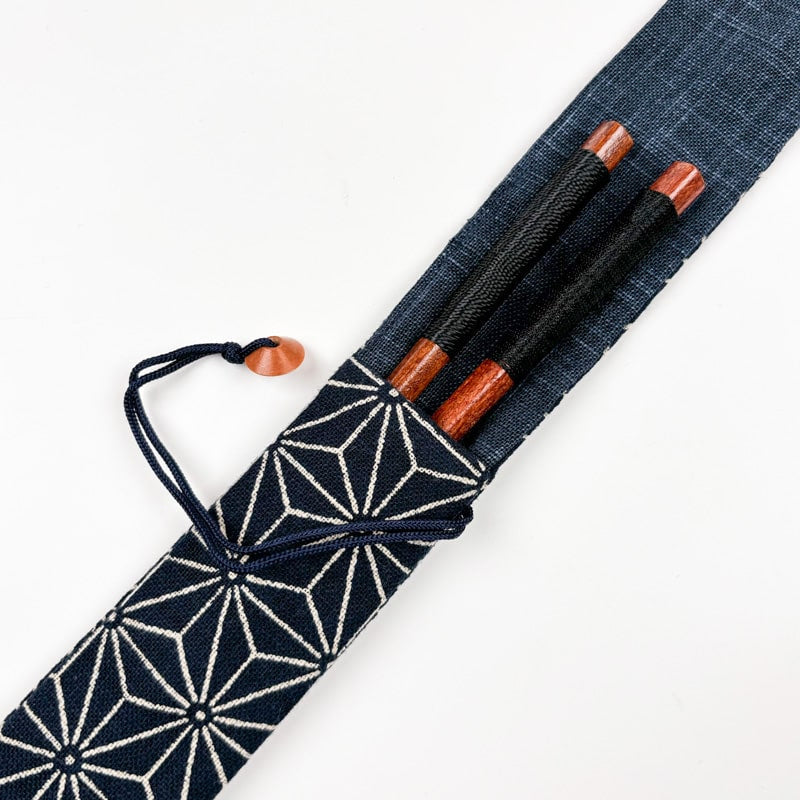Fan Clutch Bag - Asanoha