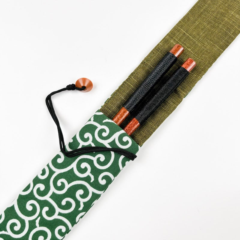 Fan Clutch Bag - Karakusa