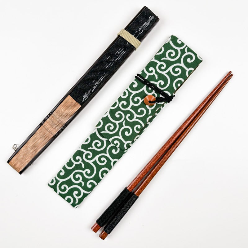 Fan Clutch Bag - Karakusa