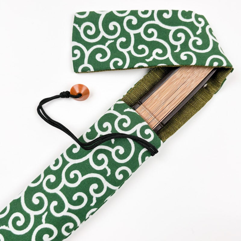 Fan Clutch Bag - Karakusa