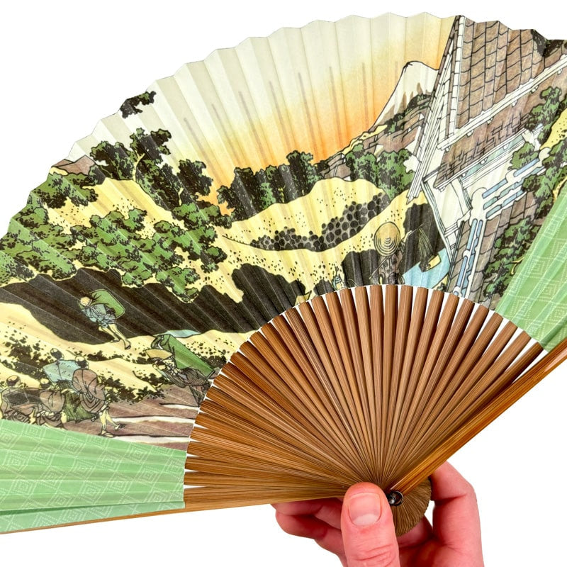 Fan with Japanese Print