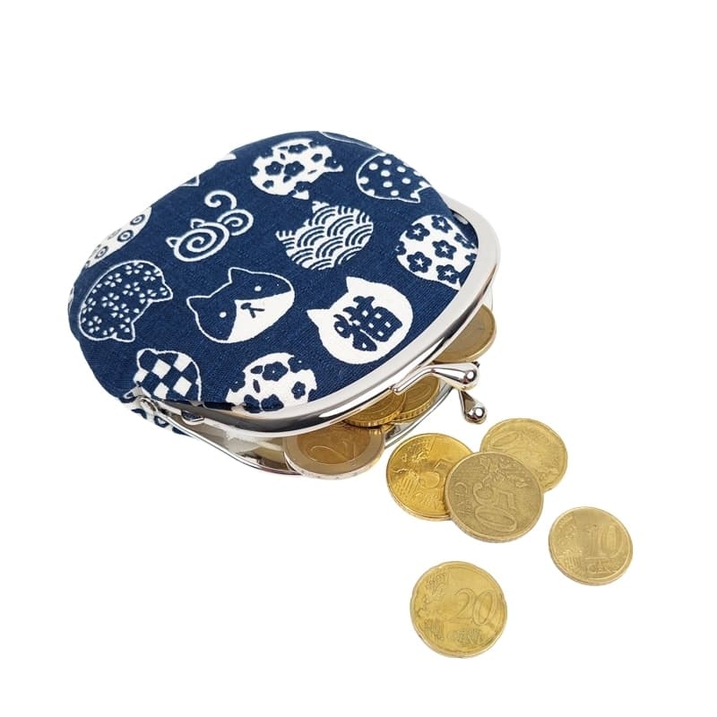 Gamaguchi Wallet – Neko Blue