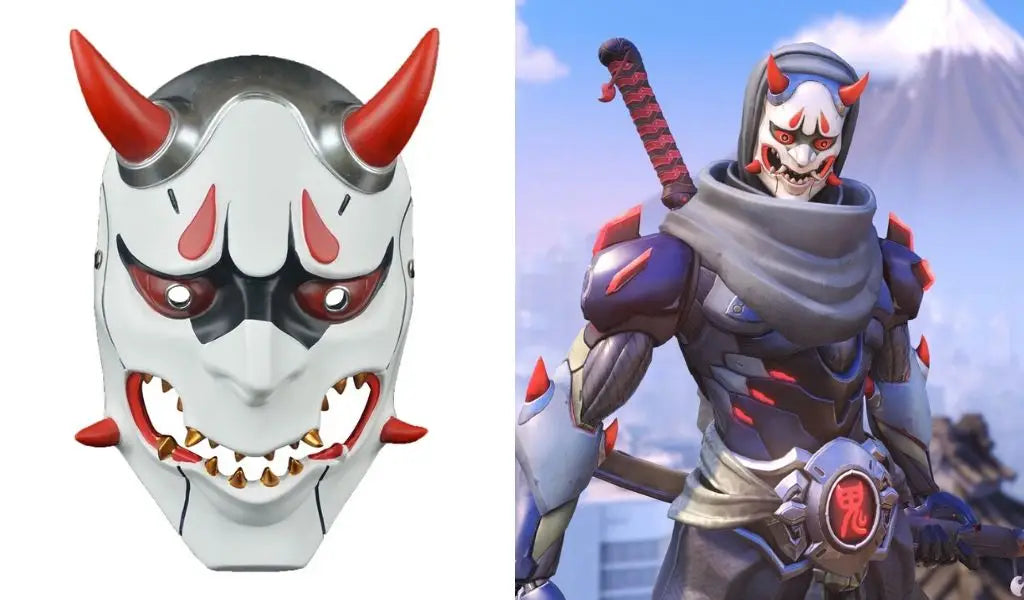 genji oni japanese mask