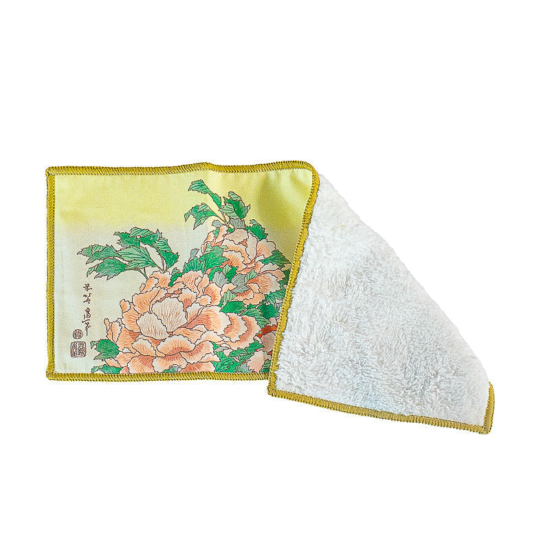 Glasses Cloth - Hokusai Peonies