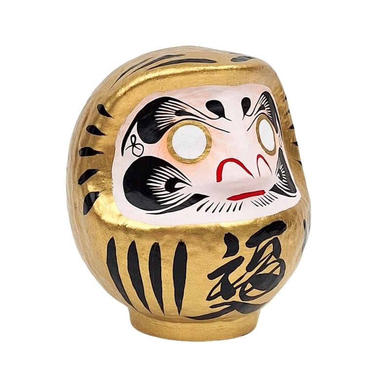 Gold Japanese Daruma – 3.5” to 5.9”