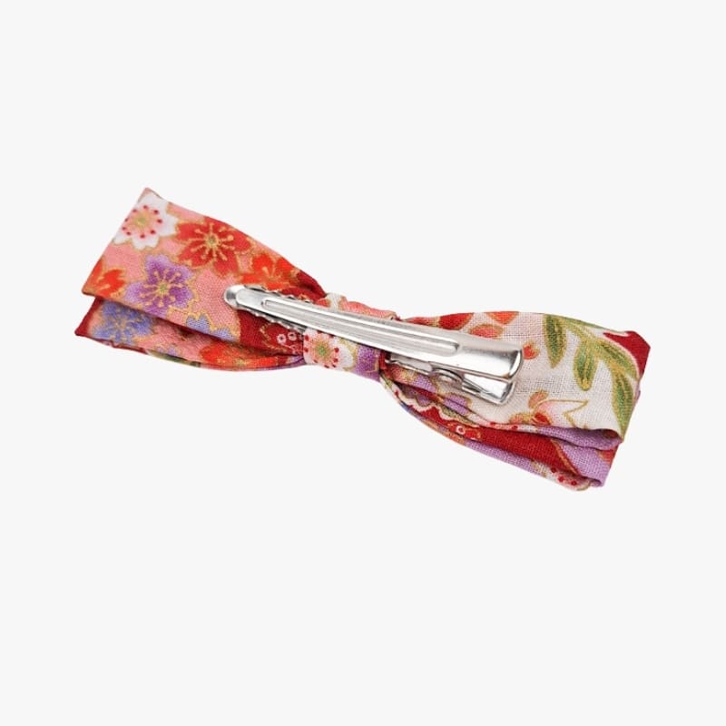 Large Red Japanese Hair Barrette