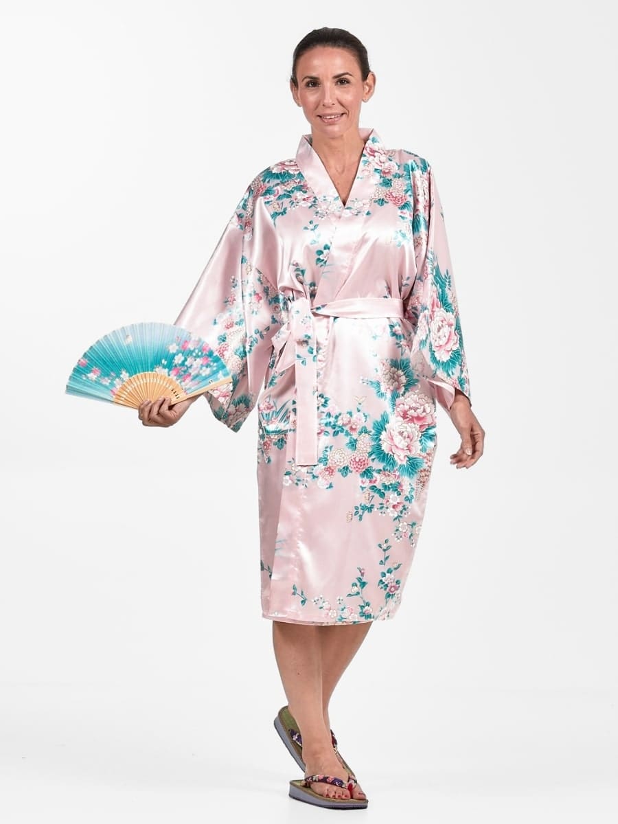 Happi Kimono Women - Peony & Iris One size