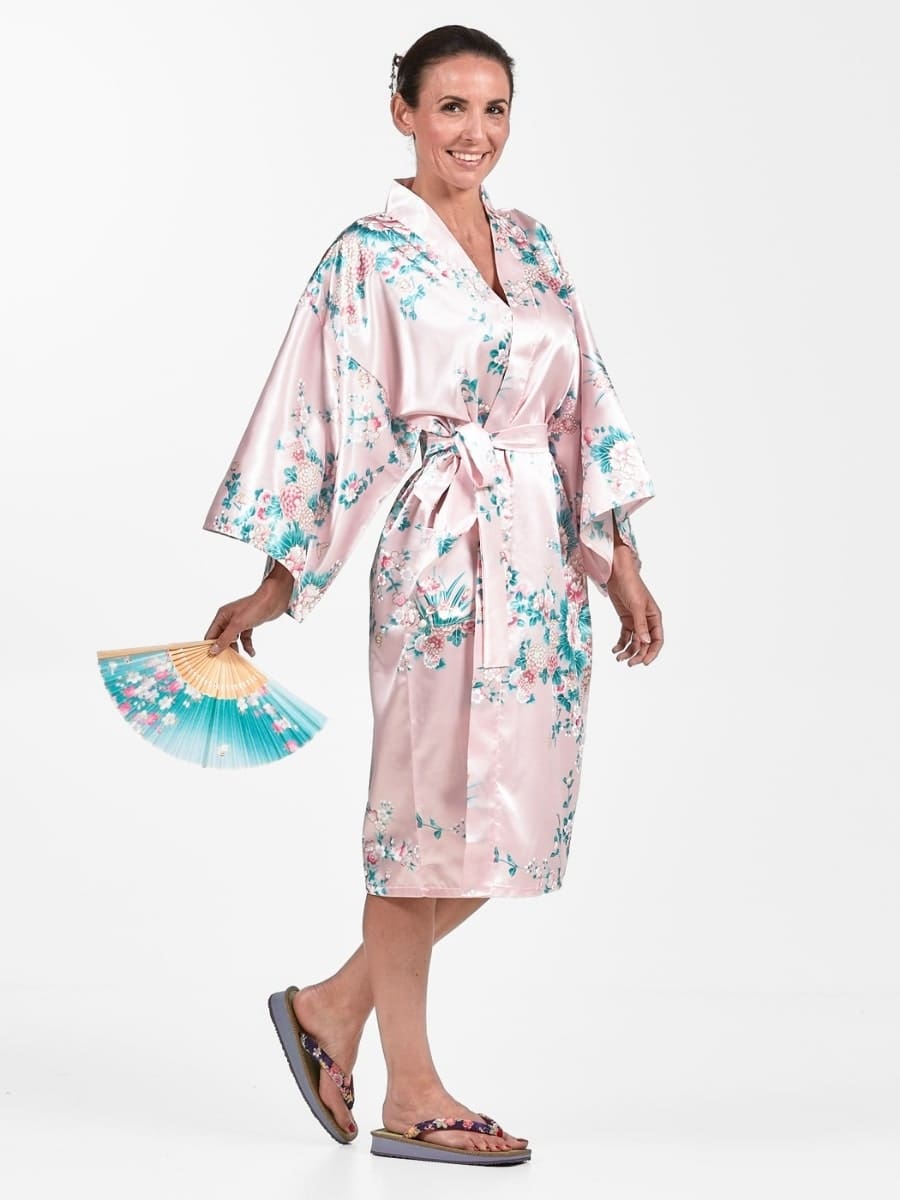Happi Kimono Women - Peony & Iris One size