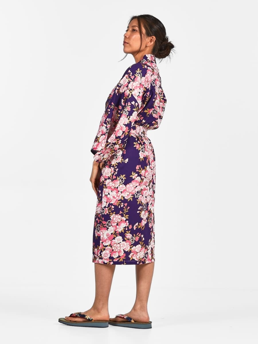 Happi Kimono Women - Sakura Flower One Size