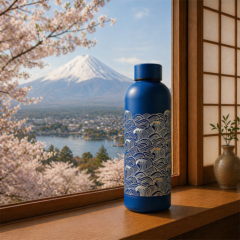 Insulated Water Bottle 500 ml - Blue Nami