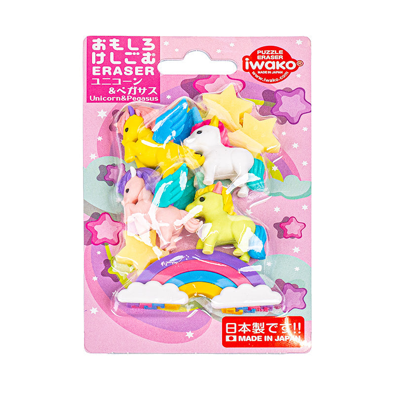 Iwako Japanese Eraser - Unicorn & Pegasus