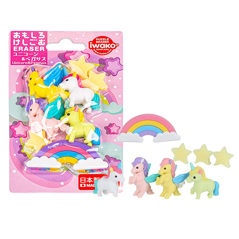 Iwako Japanese Eraser - Unicorn & Pegasus