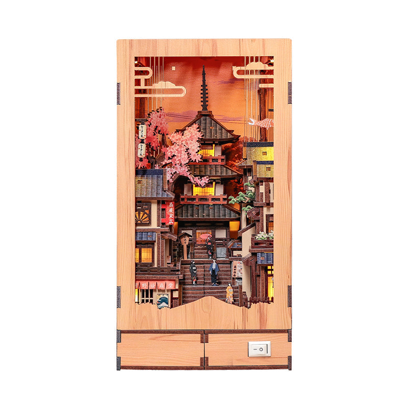 Japanese Book Nook Twilight Sakura Path
