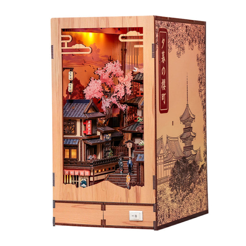 Japanese Book Nook Twilight Sakura Path