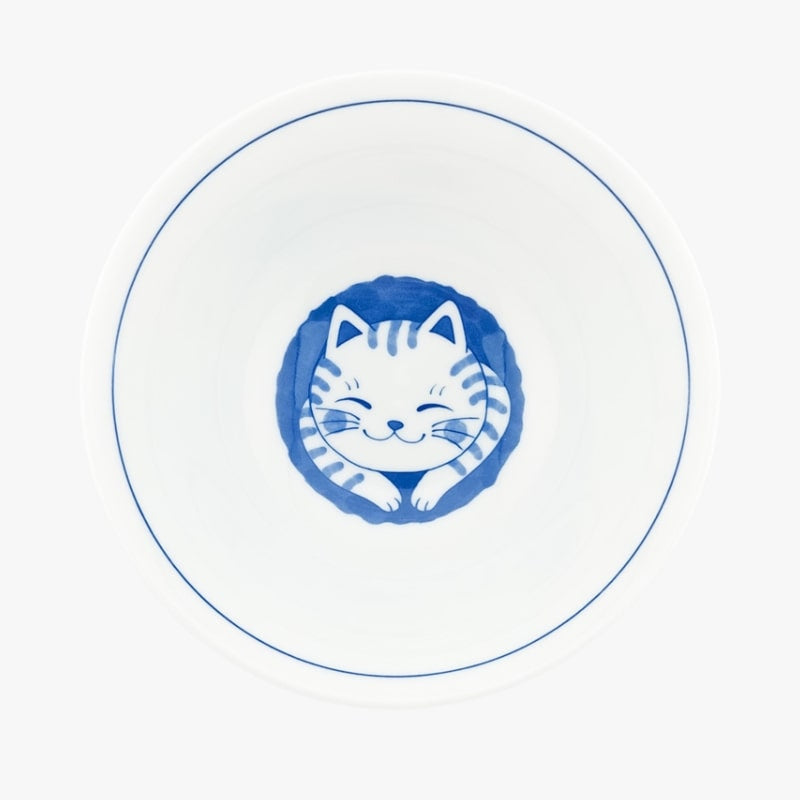 Japanese Bowl - Neko Blue