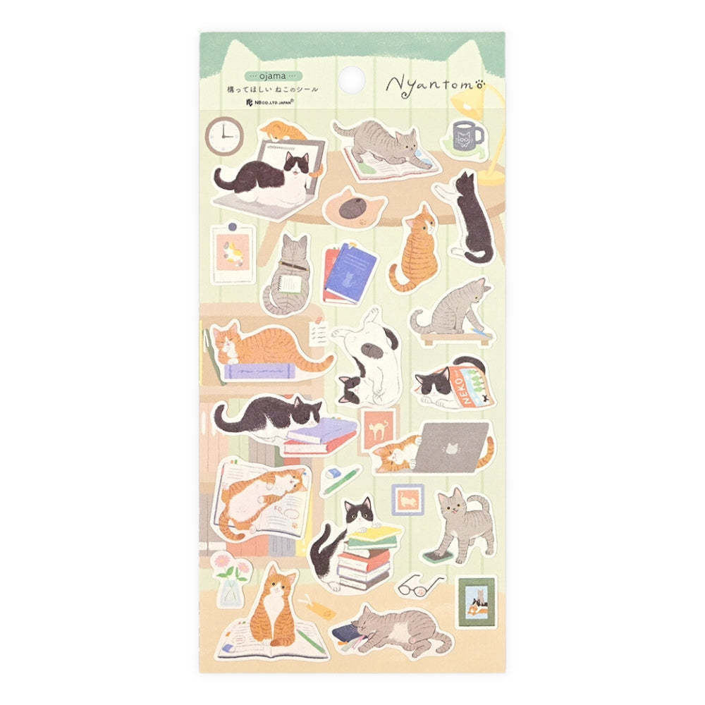 Japanese Cat Stickers - Ojama