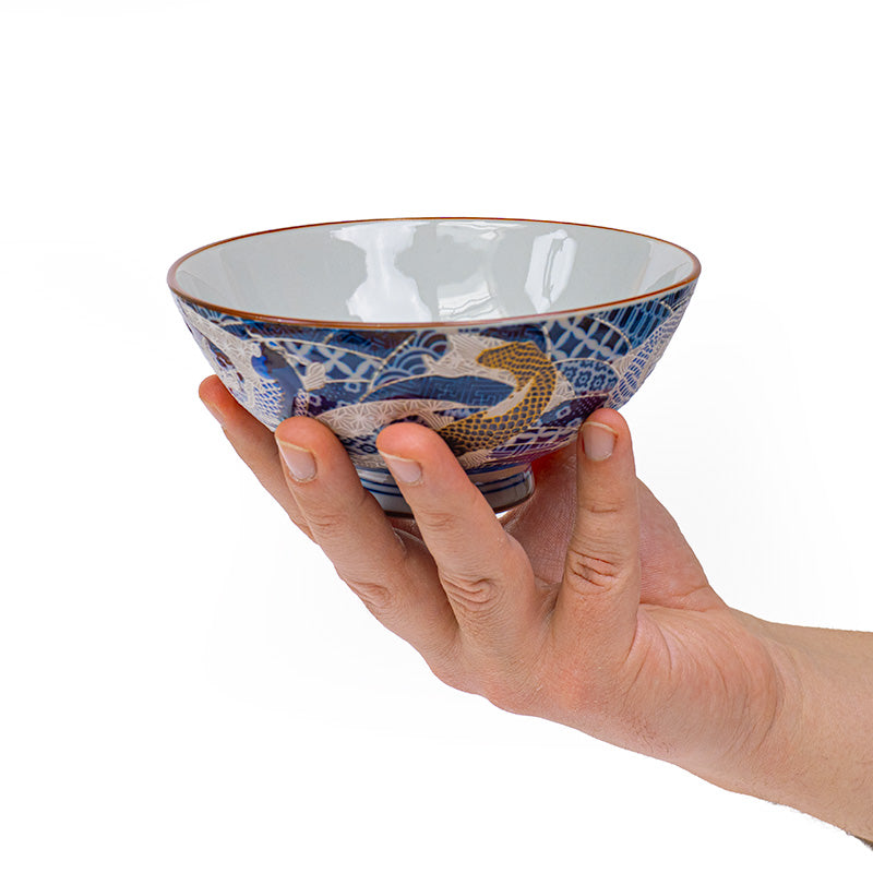 Japanese Ceramic Bowl - Koi Carp