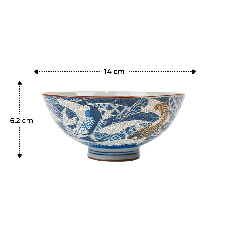Japanese Ceramic Bowl - Koi Carp