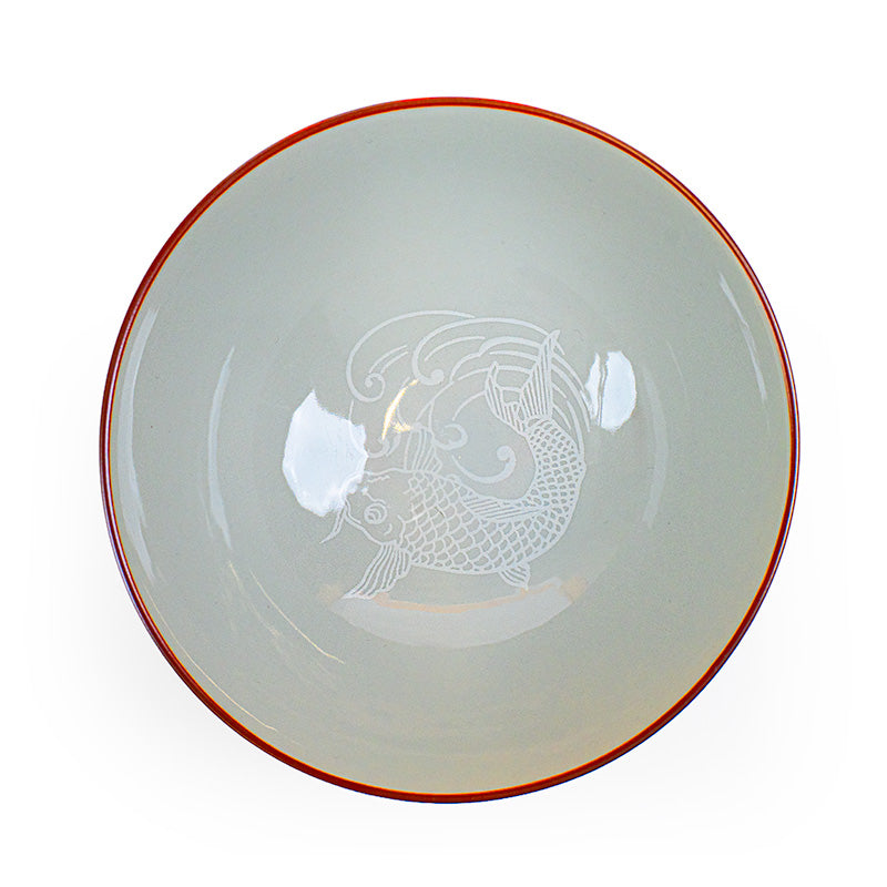 Japanese Ceramic Bowl - Koi Carp