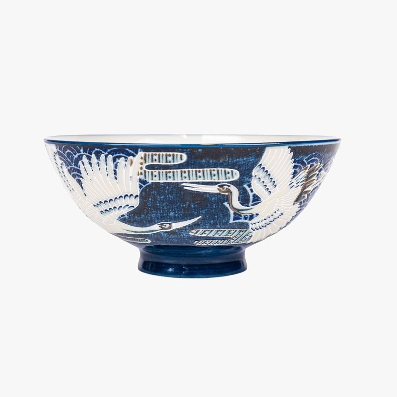 Japanese Ceramic Bowl – Tsuru Crane