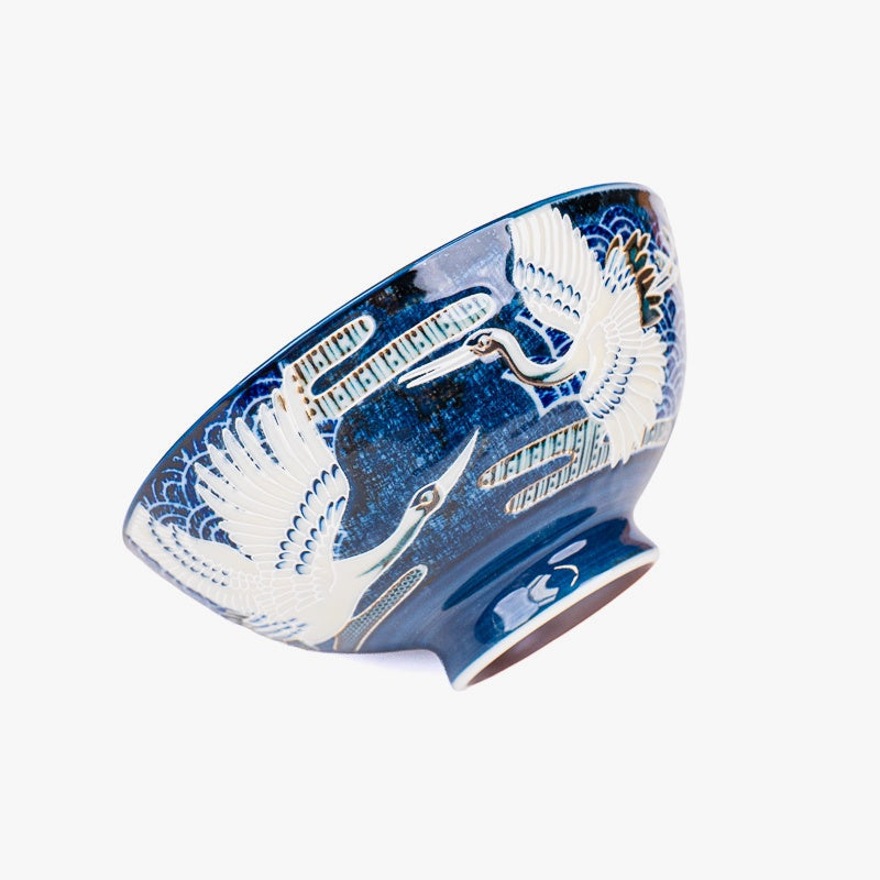 Japanese Ceramic Bowl – Tsuru Crane