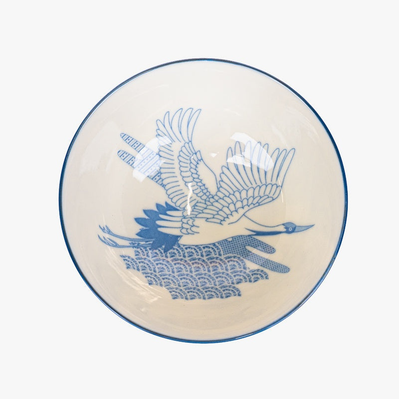 Japanese Ceramic Bowl – Tsuru Crane