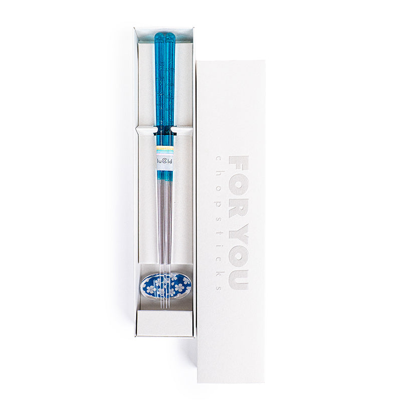 Japanese Chopsticks - Blue Sakura Resin