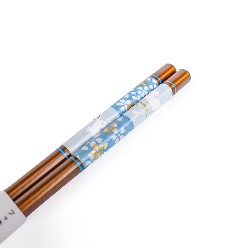 Japanese Chopsticks - Blue Sakura Usagi