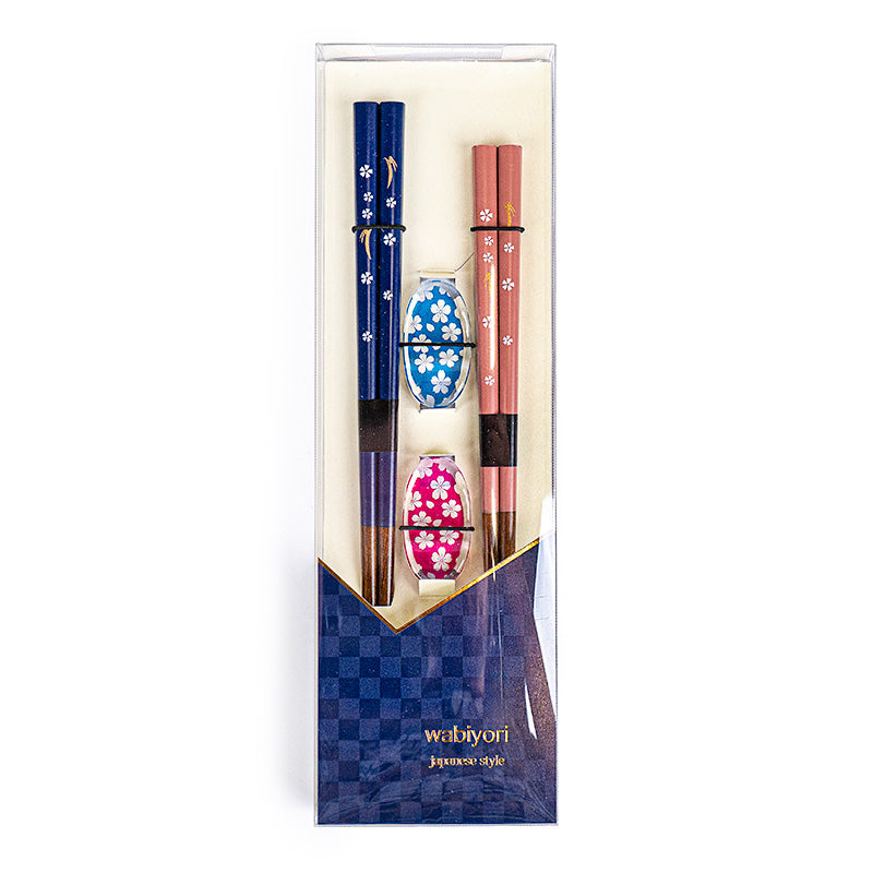 Japanese Chopsticks Duo - Sakura Usagi & Rests