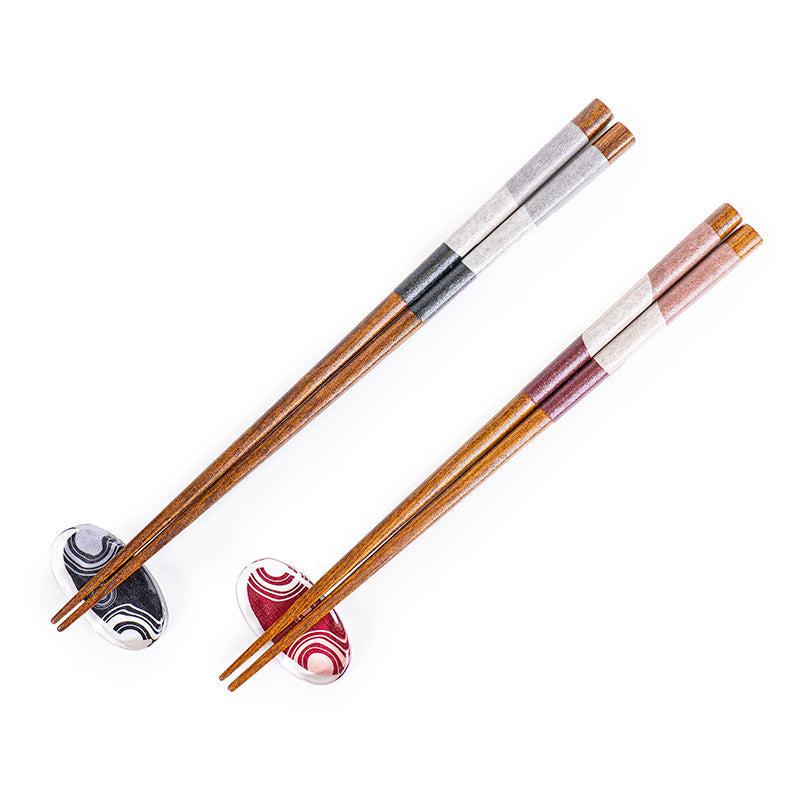 Japanese Chopsticks Duo - Uzumaki & Rests