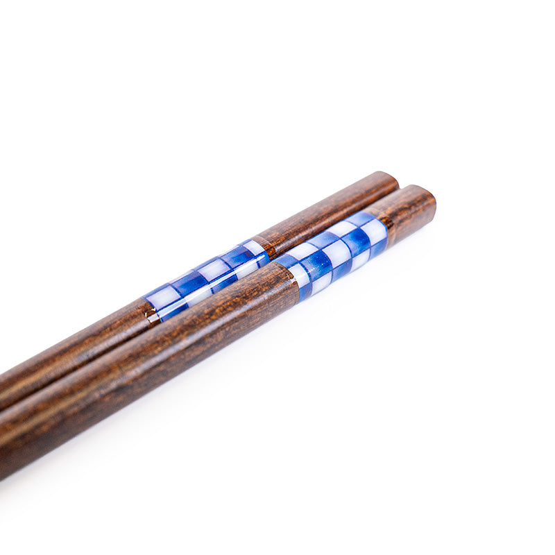 Japanese Chopsticks - Indigo Ichimatsu