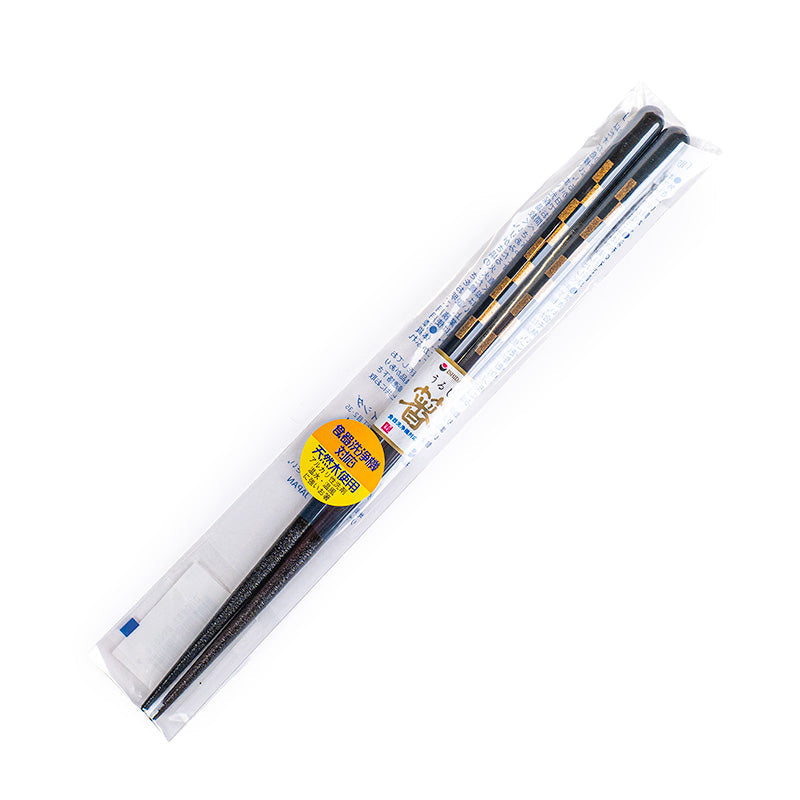 Japanese Chopsticks - Midnight Blue Ichimatsu Gold